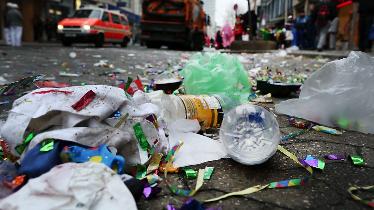Immerhin ein Vorteil: Ohne Karneval keine Müllberge.