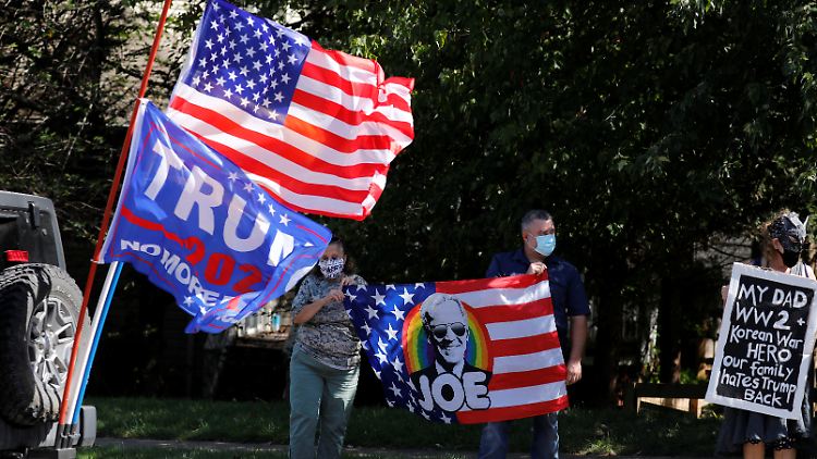 Trump oder Biden? Es wird eng.