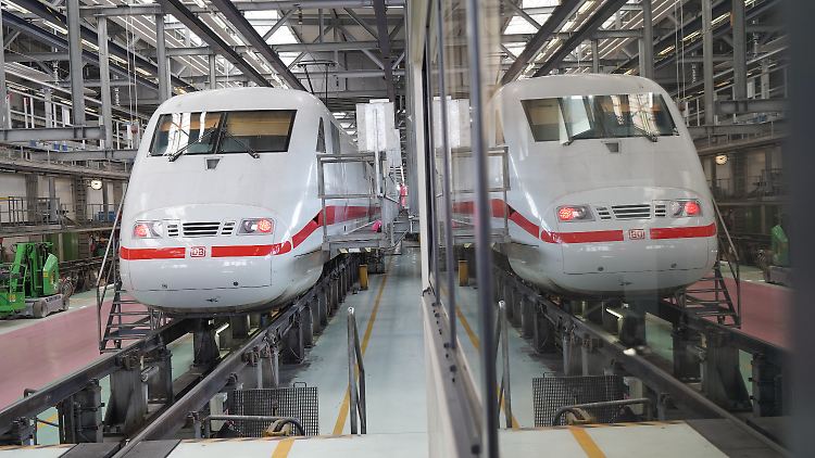 Im ICE-Werk Berlin-Rummelsburg.