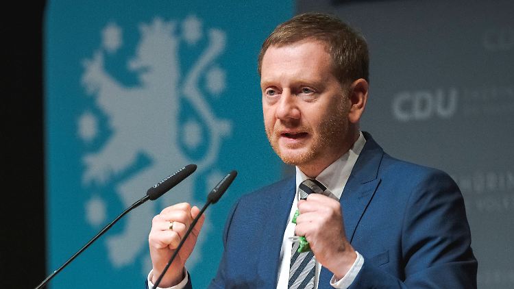 Wie die anderen westdeutschen Ministerpräsidenten hält Sachsens Regierungschef Kretschmer an Nord Stream 2 fest.