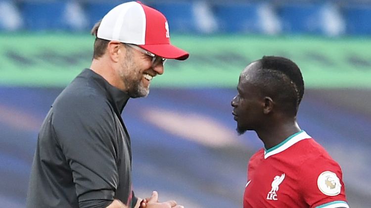Der Trainer und sein Mann des Spiels: Sadio Mané trifft für Liverpool doppelt.