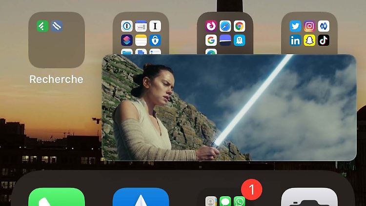 Die Bild-im-Bild-Funktion ergibt vor allem auf den großen iPhones Sinn.