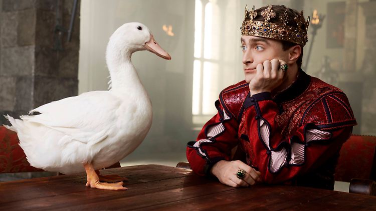 "Die Serie ist wahnsinnig lustig": Daniel Radcliffe (und eine Gans).