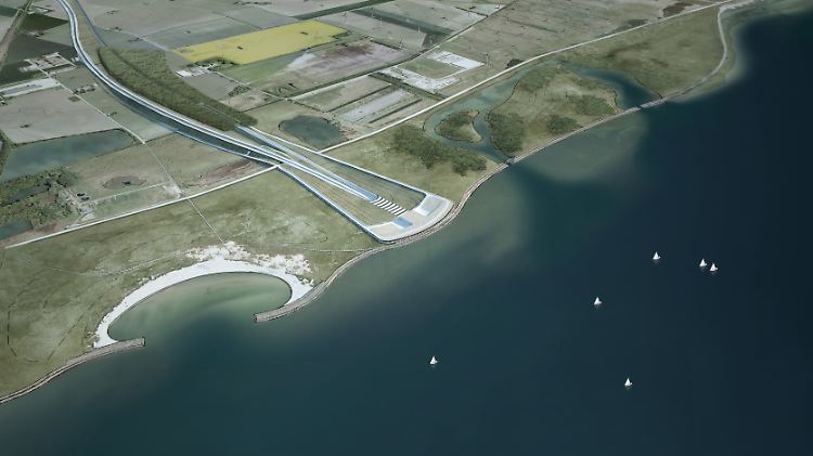 Auf einer Länge von 18 Kilometern soll der Tunnel unter der Ostsee verlaufen.