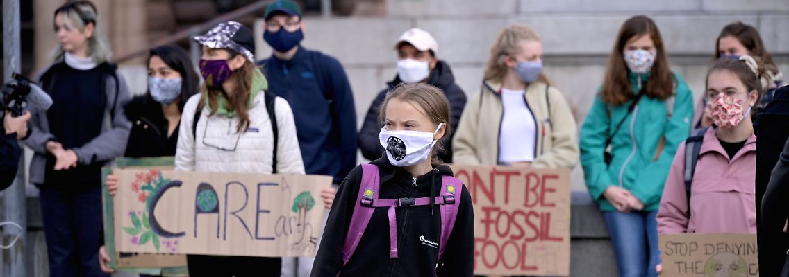 Greta Thunberg in Stockholm.