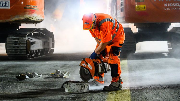Im Baugewerbe ist der Anteil der Kurzarbeiter vergleichsweise gering.