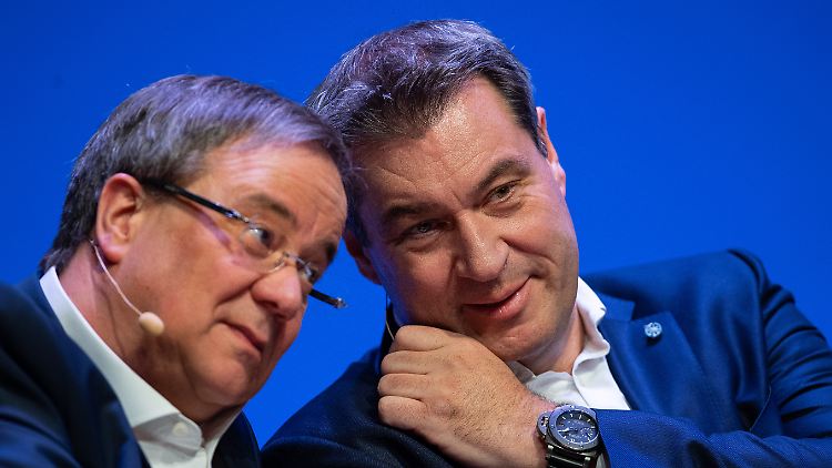 Egal wie es kommt, Laschet (l) und Söder sind zur Zusammenarbeit verdammt.