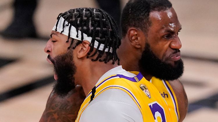 Die Lakers-Superstars Anthony Davis und LeBron James stehen auf der Olympia-Liste der USA.