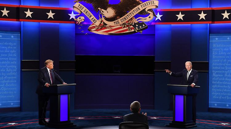 Trump gegen Biden: die erste Debatte der beiden wurde vielfach kritisiert.