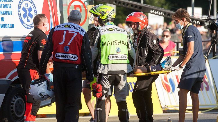 Jakobsen wurde nach seinem Sturz direkt ins Krankenhaus eingeliefert.