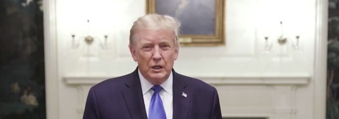 Trumps letzte Wortmeldung vor der Abreise ins Krankenhaus kam per Twitter. "Ich glaube, mir geht es sehr gut", sagte er in dem Video.