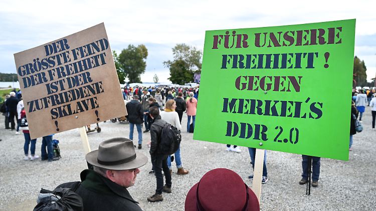 Anfang Oktober demonstrierten "Querdenker" in Konstanz.