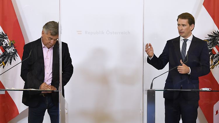 Kanzler Kurz und sein Vize haben zunächst alle Termine gestrichen.