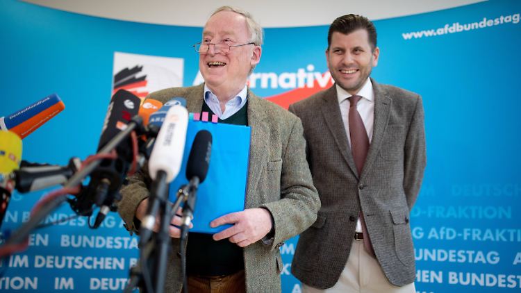 Alexander Gauland und Christian Lüth (v.l.) galten als enge Vertraute.