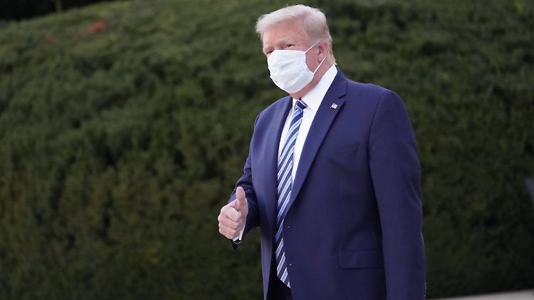 Sein Auftreten nach seiner Coronavirus-Infektion kommt nicht bei allen gut an: US-Präsident Donald Trump.