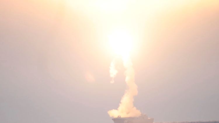 Die Hyperschallrakete wurde auf dem Kriegsschiff "Admiral Gorschkow" gezündet.