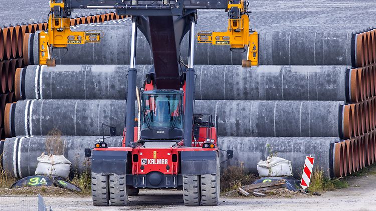 Der Bau der Leitung befindet sich in den letzten Zügen.