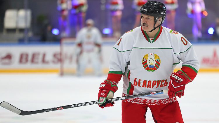 Lukaschenko präsentiert sich gern als Sportler.