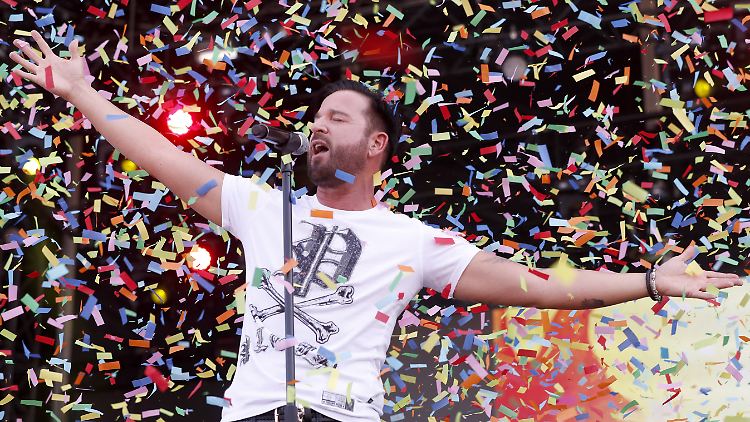 Der Konfettiregen für ihn dürfte enden: Michael Wendler.