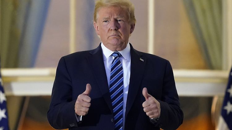 Der US-Präsident ist trotz Coronaerkrankung positiv gestimmt und kündigt baldige Kundgebungen an.