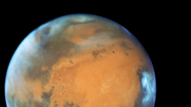 Der Mars im Mai 2016, aufgenommen vom "Hubble"-Weltraumteleskop.