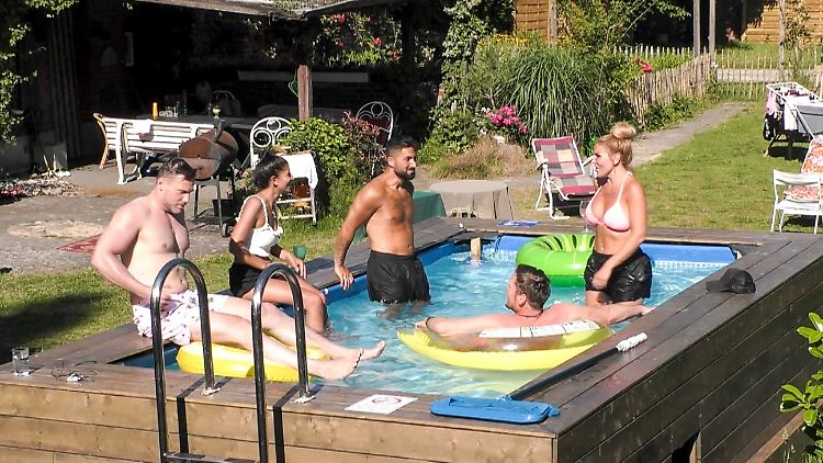 Ehrliche Feinde und unehrliche Freunde in einem Pool.