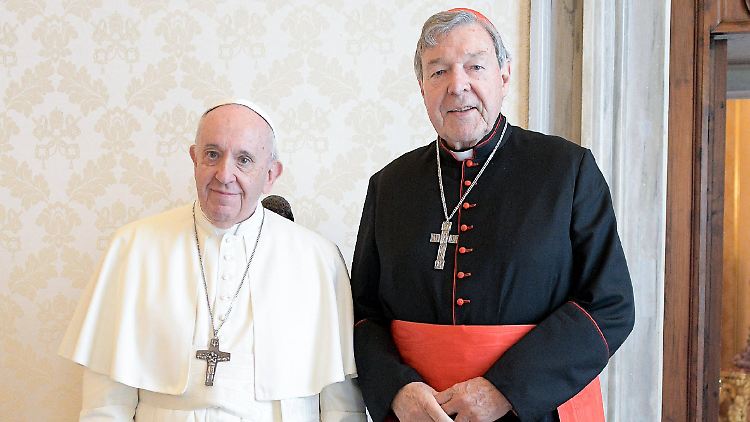 Das Treffen mit Papst Franziskus sei "sehr gut" verlaufen, sagte Kardinal Pell im Anschluss.