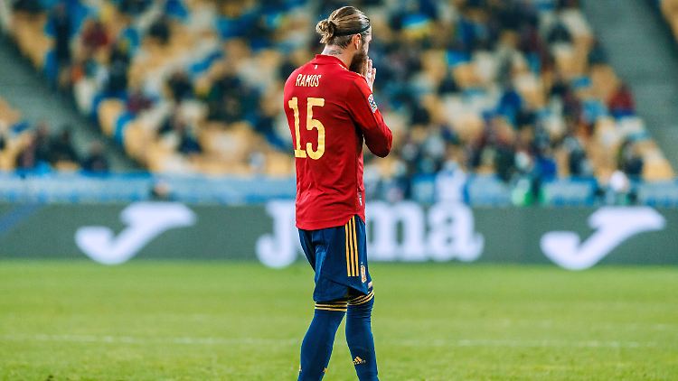 Kein Tor, keine Punkte: Sergio Ramos konnte mit dem Auftritt der spanischen Nationalmannschaft nicht zufrieden sein.