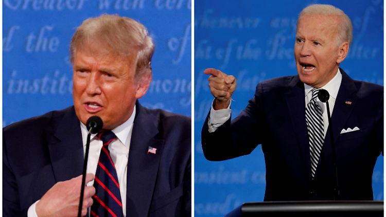 Treffen am Donnerstag nicht direkt aufeinander: Donald Trump und Joe Biden.
