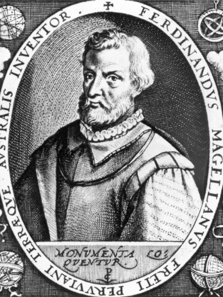 Der portugiesische Seefahrer Magellan (um 1480-1521) in einer zeitgenössischen Darstellung.