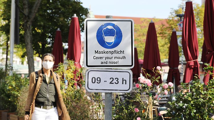 In Teilen der Münchner Innenstadt gilt bereits eine Maskenpflicht im Freien.