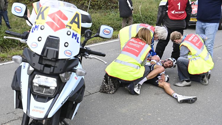 Julian Alaphilippe hatte Glück im Unglück.
