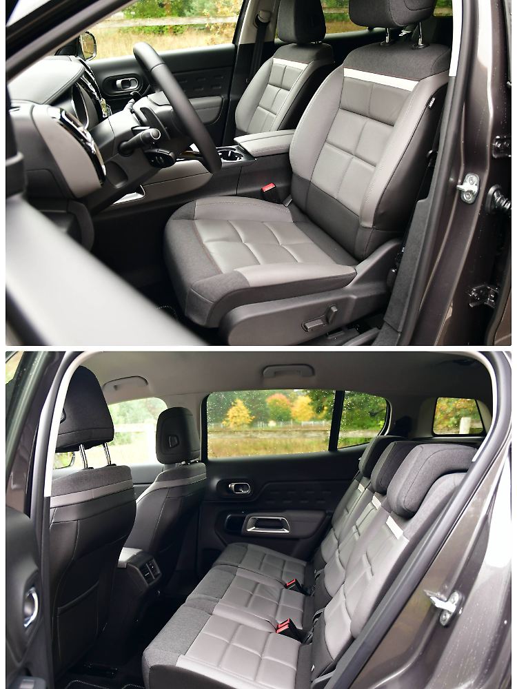 Die Sitze im Citroën C5 Aircross Hybrid tragen neben dem Fahrwerk zu einem außergewöhnlichen Komfort bei.