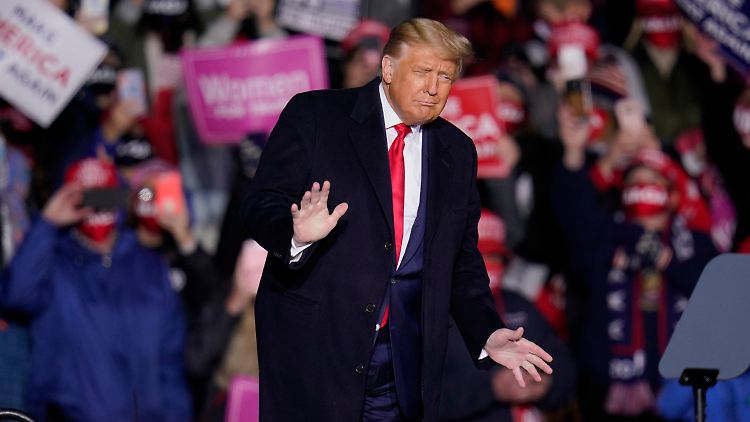 "Niemand mag mich": Trump bei seinem Wahlkampfauftritt in Erie, im Bundesstaat Pennsylvania.