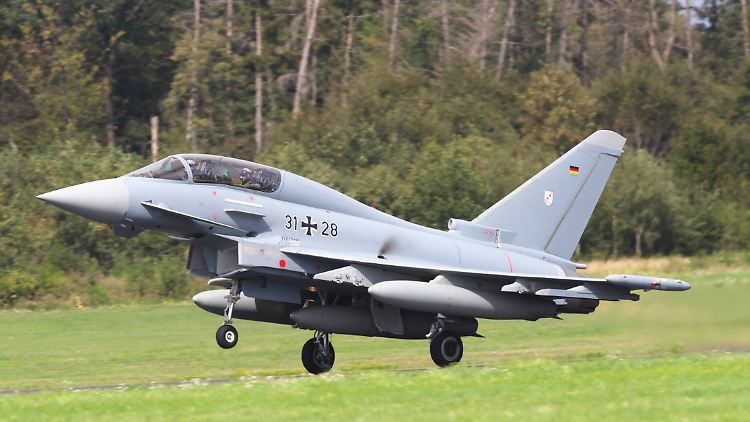 Eurofighter der Luftwaffe vom Taktischen Luftwaffengeschwader 31 Boelcke: Die Nato-Übung mit Nuklearwaffen fand unter anderem im nordrhein-westfälischen Nörvenich statt.