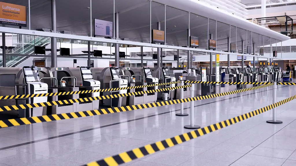 Am-Flughafen-Muenchen-ist-sehr-wenig-los