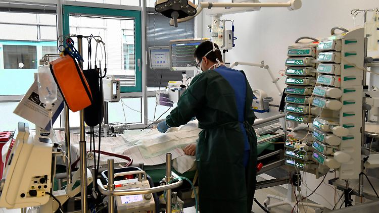 Aktuell sind fast drei Viertel der fast 22.000 Intensivbetten in Deutschland belegt - doch es existiert noch eine Notfallreserve von mehr als 12.000 Betten.