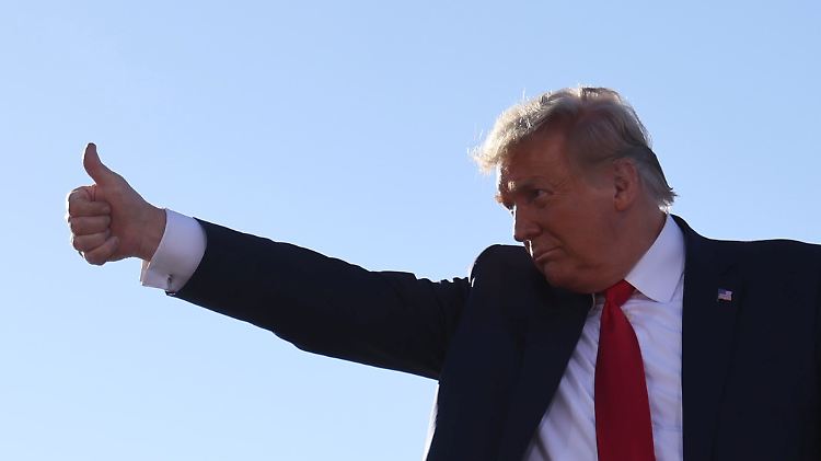 "Es ist, als würde man eine Urgewalt beobachten oder ein wildes Tier." Donald Trump bei einer Wahlkampfkundgebung in Arizona, einem der Swing States.