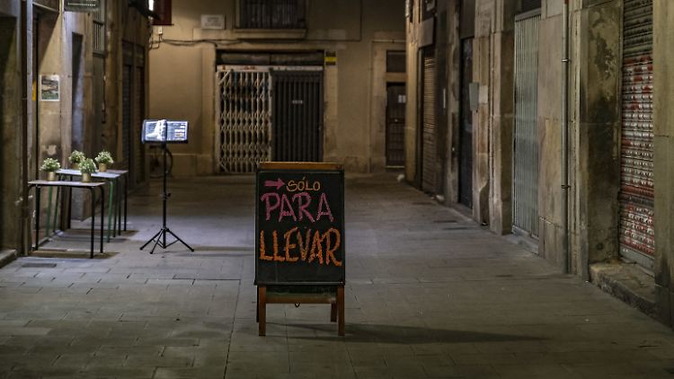 Nur zum Mitnehmen: Restaurants in Barcelona dürfen im Moment keine Gäste empfangen.