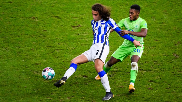 Matteo Guendouzi Olie gab für Hertha BSC sein Debüt beim 1:1 gegen Wolfsburg.