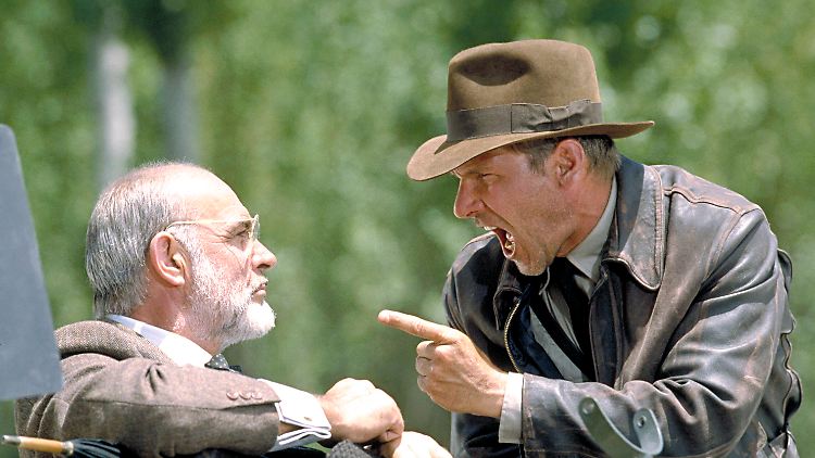 Sean Connery und Harrison Ford hatten viel Spaß beim gemeinsamen Motorradfahren. Versichert jedenfalls Ford.