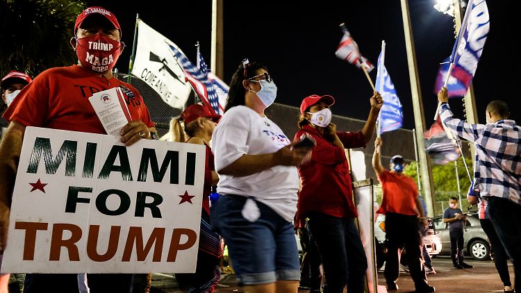 Trump-Unterstützer mit lateinamerikanischen Wurzeln in Miami.