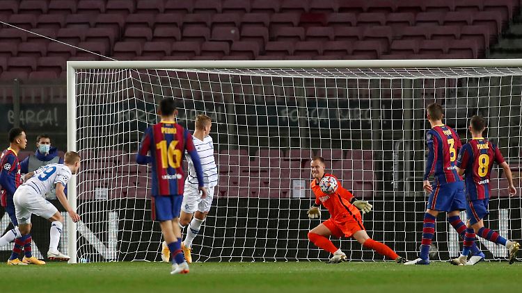 Sicherte dem FC Barcelona den Sieg: Marc-Andre ter Stegen in der Champions League gegen Kiew.