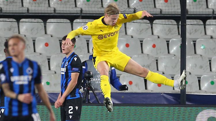 Erling Haaland erzielte in elf Champions-League-Spielen nun 14 Treffer.
