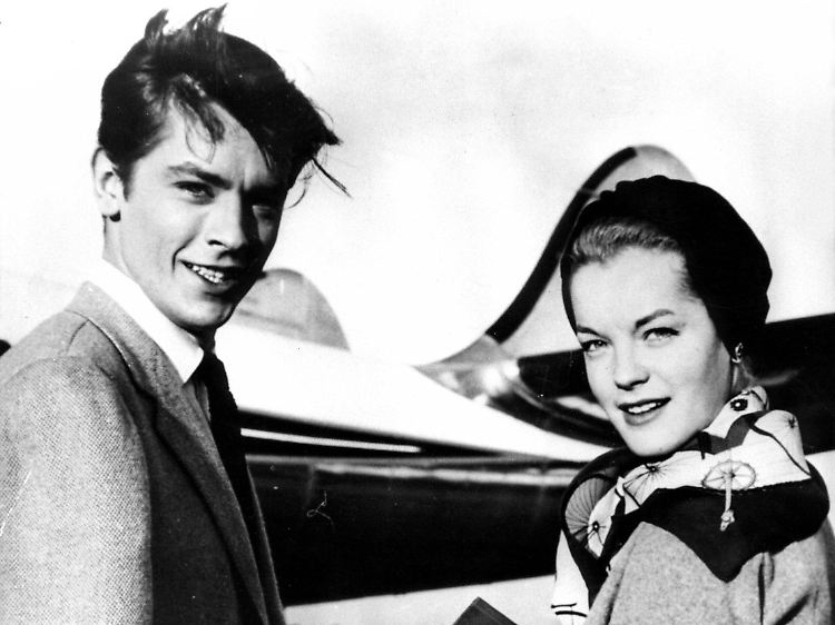 Alain Delon und Romy Schneider 1959 - sie wurden ein Paar und sie seine große Liebe.