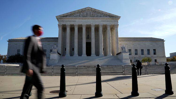 Am Supreme Court haben konservative Richter eine breite Mehrheit von sechs zu drei. 