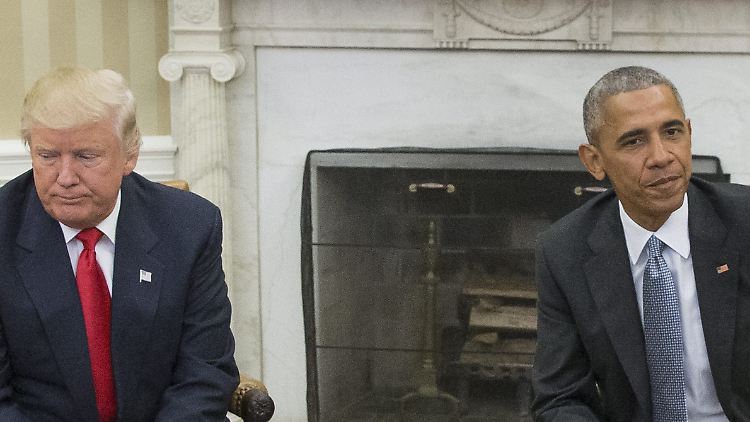 Am 10. November 2016 hatte Barack Obama Donald Trump erstmals im Weißen Haus empfangen. Die Stimmung war merklich kühl.