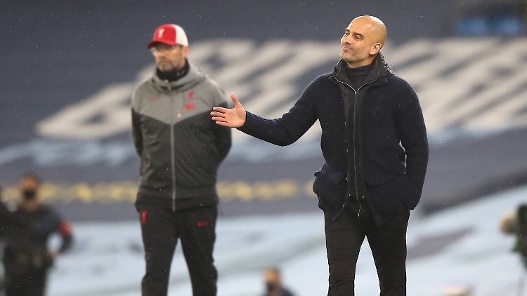 Jürgen Klopp und Josep Guardiola erlebten ein Unentschieden, das keinem nutzt.