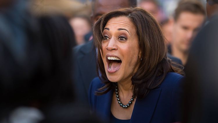 Von Kamala Harris gibt es viele gute und ausdrucksstarke Bilder.