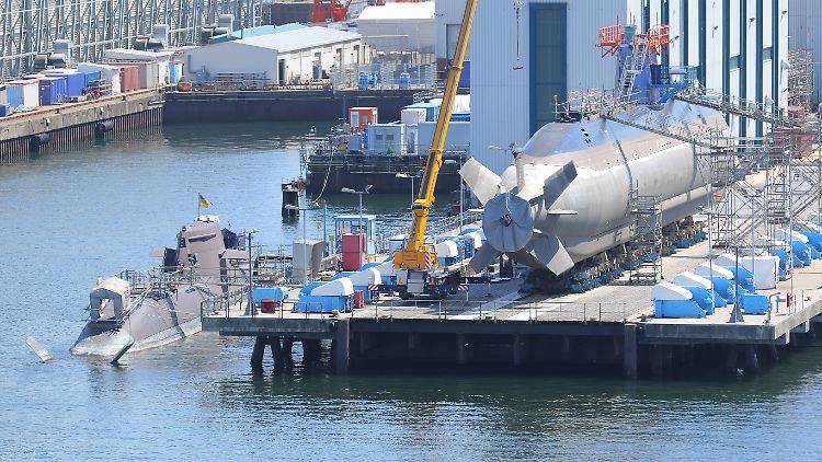 Export-Schlager: U-Boot-Bau bei Thyssenkrupp Marine Systems in Kiel.